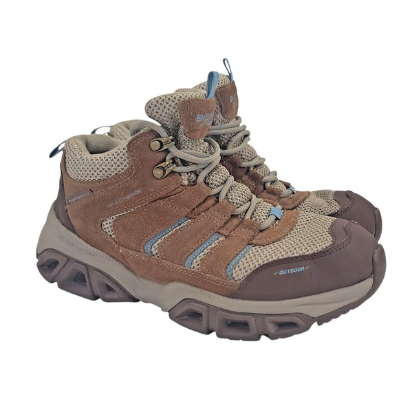 Skechers Shoes - Skechers Women's Glide Step Atlanta Hiking Shoes Size 8.5 Brown Leather‎